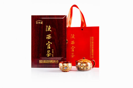 Spezialität Traditionelle Fu Ziegel Goldblume Dunkler Tee 500g Boutique Set Geschenk-Box für Freunde Familie Chef Brau zu trinken