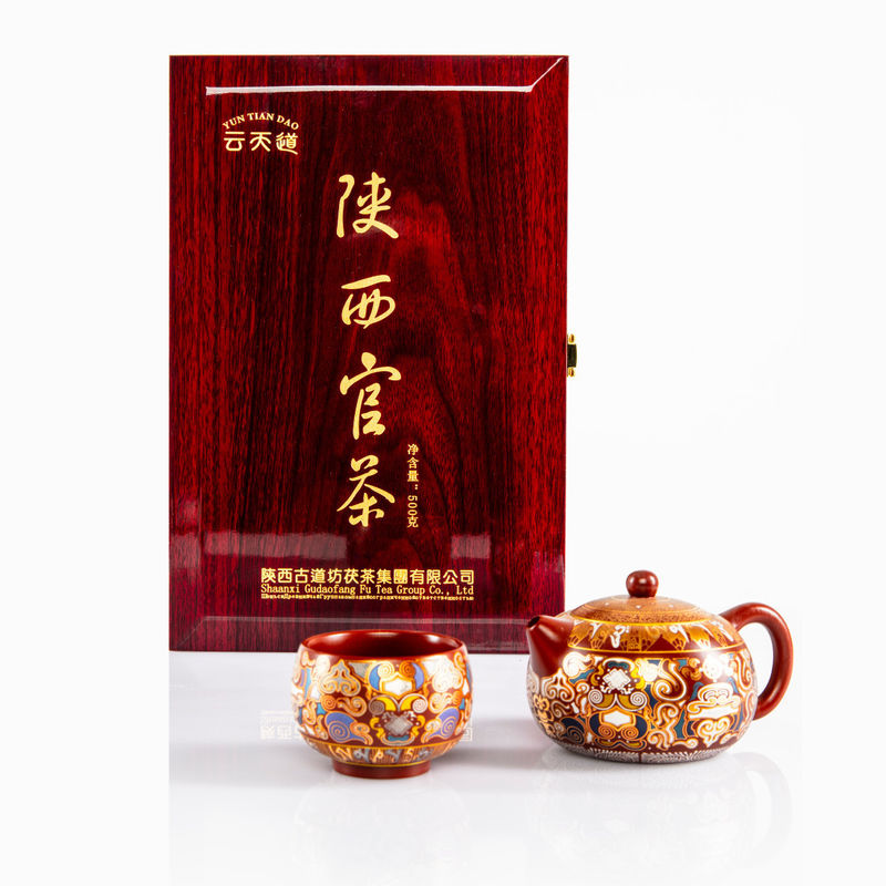 Natürlicher dunkler Tee Chinesischer Lockerblatttee Traditionelle Handwerksaufbereitung Typ Drucktee