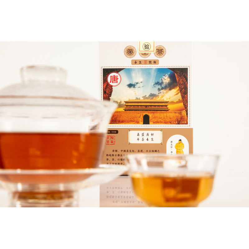 Komprimierter dunkler Tee aus dem besten Fu Zhuan Tee in Shaanxi mit dunklem Alterungsgeschmack