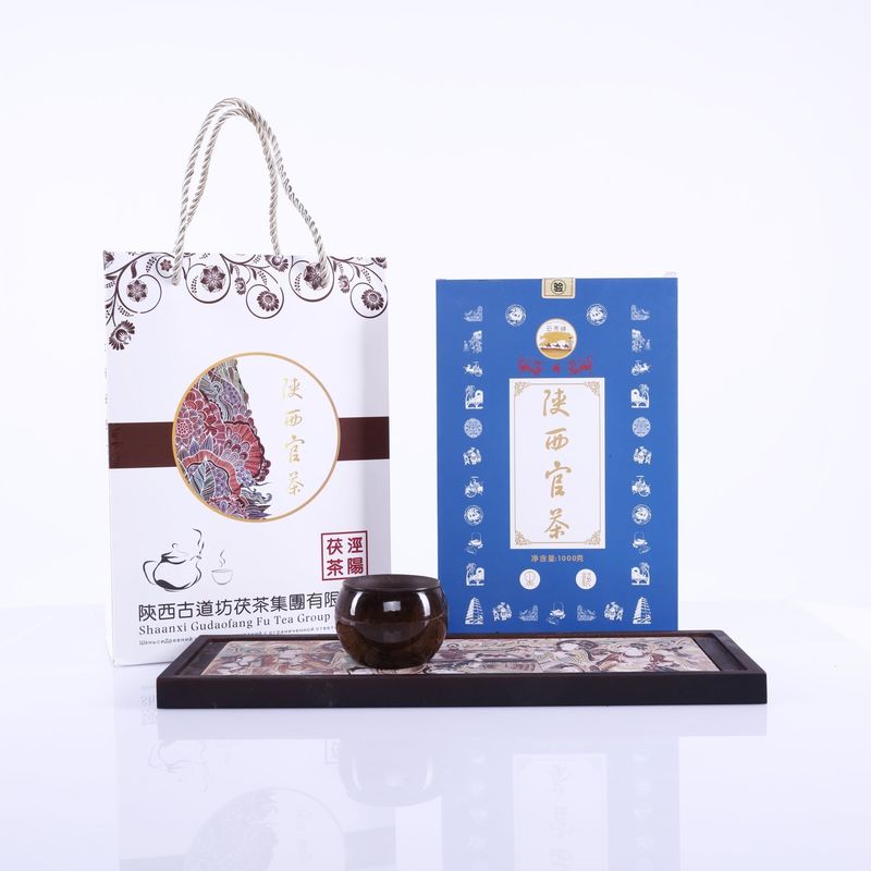 Heißer offizieller Tee aus Shaanxi Chinesische Kultur Tee zur Gewichtsabnahme 1000 g Feine Verpackung Geeignete Lagerung Art und Bedingungen